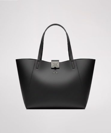 Totebag Negra de Piel